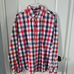 Merona Red and Blue Checkered Men's Shirt